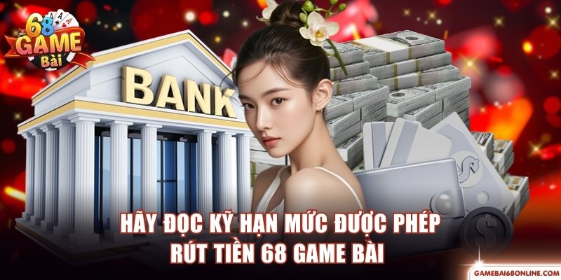 Chú ý hạn mức được phép giao dịch tại 68 Game Bài