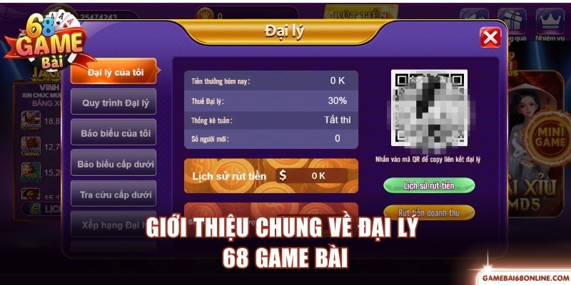 Thông tin về chương trình đại lý 68 Game Bài