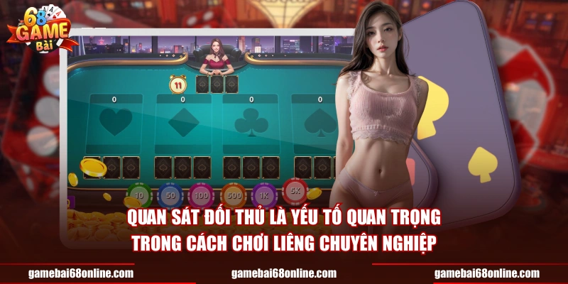 Quan sát đối thủ là yếu tố quan trọng trong cách chơi Liêng chuyên nghiệp